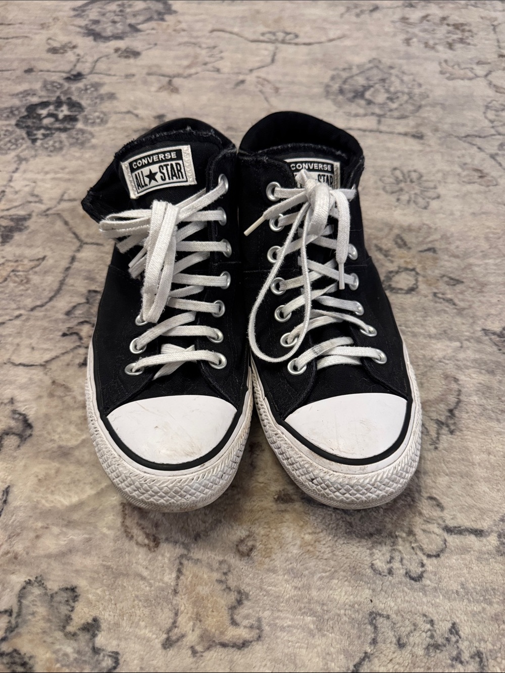 Converse Black and White Kids High-Top Sneakers